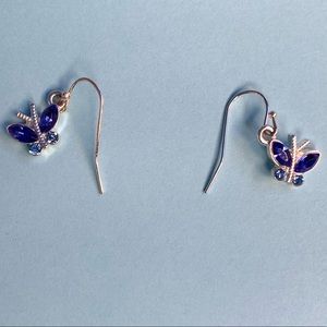 Blue Butterfly Earrings